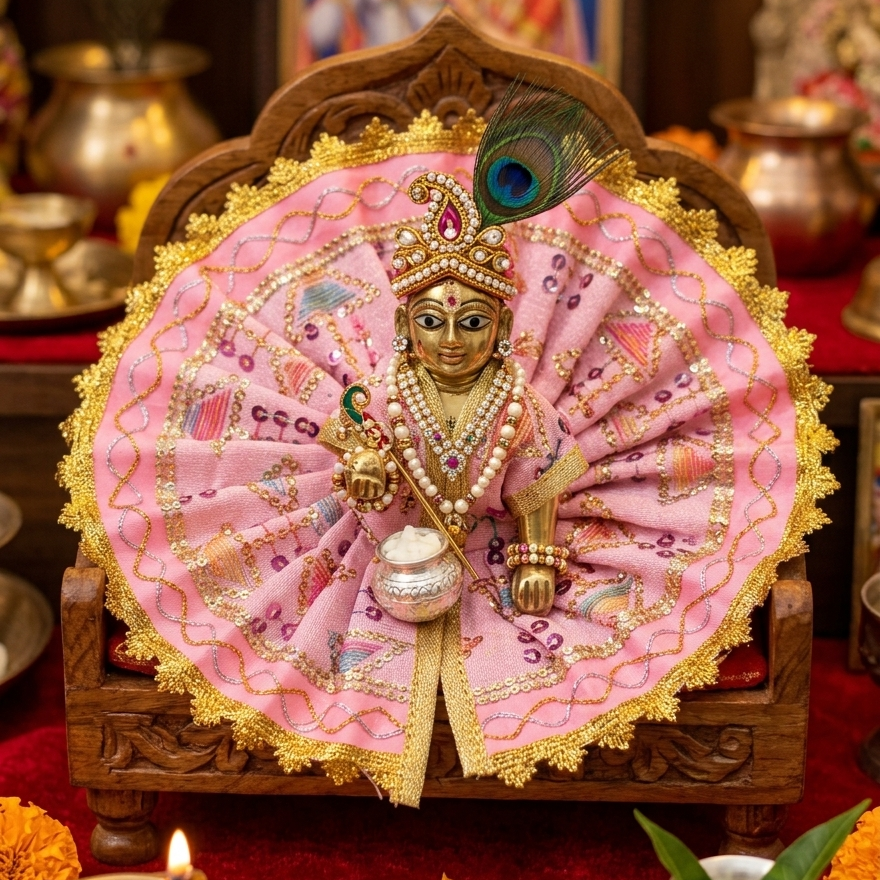 Gopal Poshak Light Pink No. 3-5