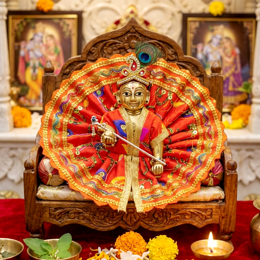 Gopal Poshak Lemon Orange No. 3-5