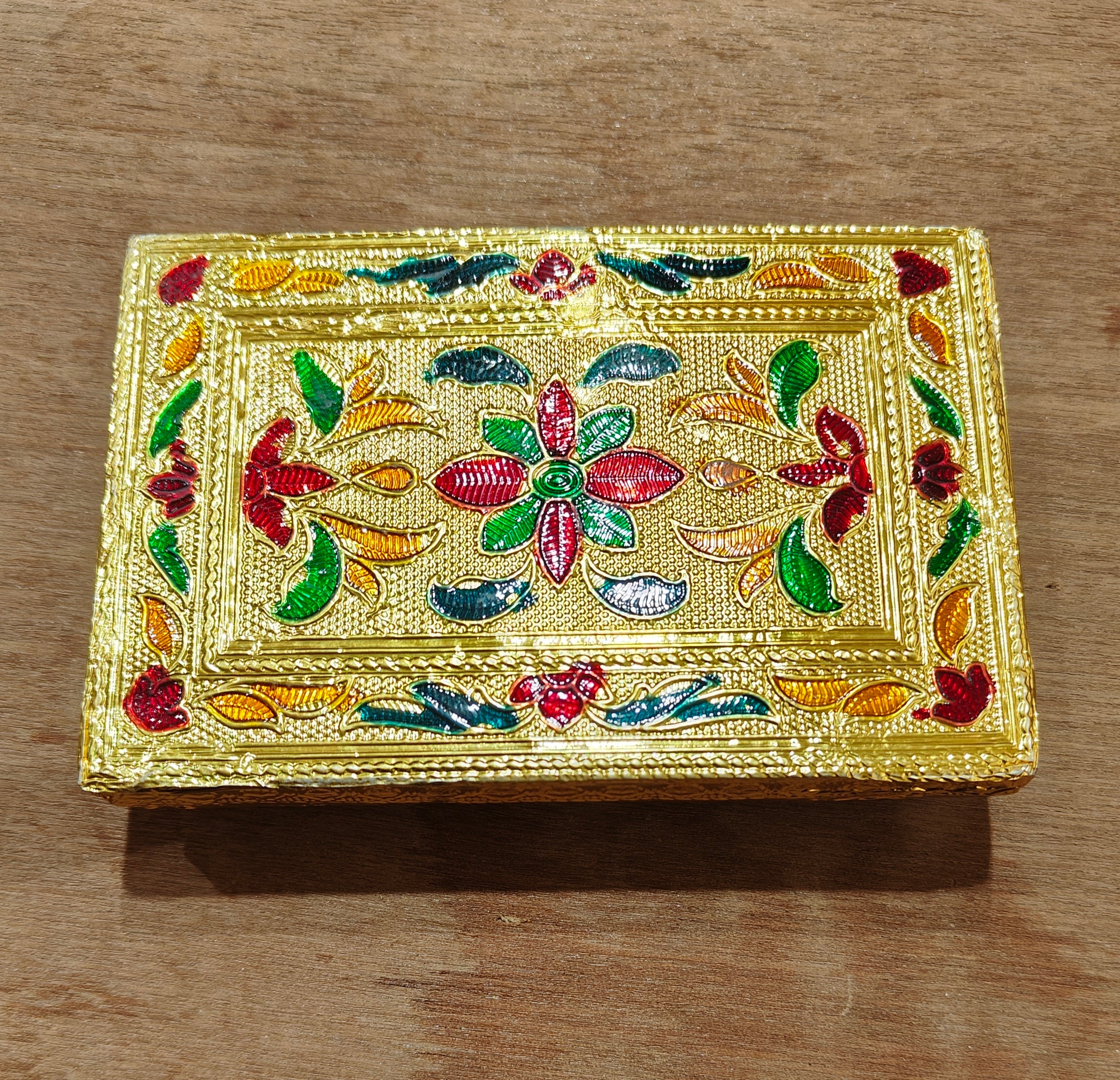 Pooja Chowki Handcrafted Multicolor Wooden Pooja Chowki Traditional Decor for Home Temple & Puja Rituals