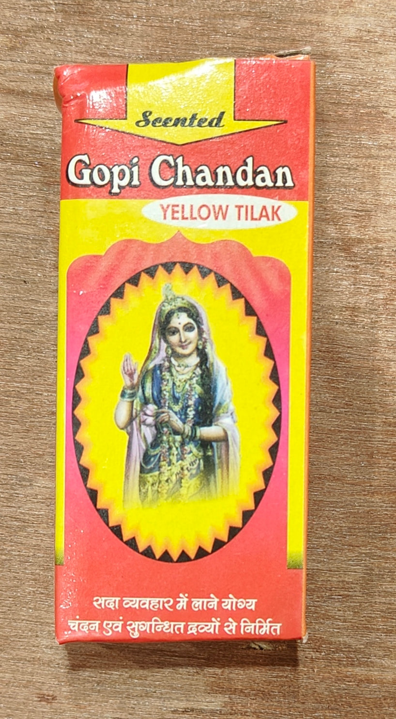 Gopi Chandan Yellow Tilak Original Chandan Gopi Chandan Tika vrindavan Iskon