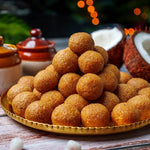 Naru Pack of 6 Bengali Sweet Laddu made with Coconut Gur Laddoo Indian Mithaai for Puja