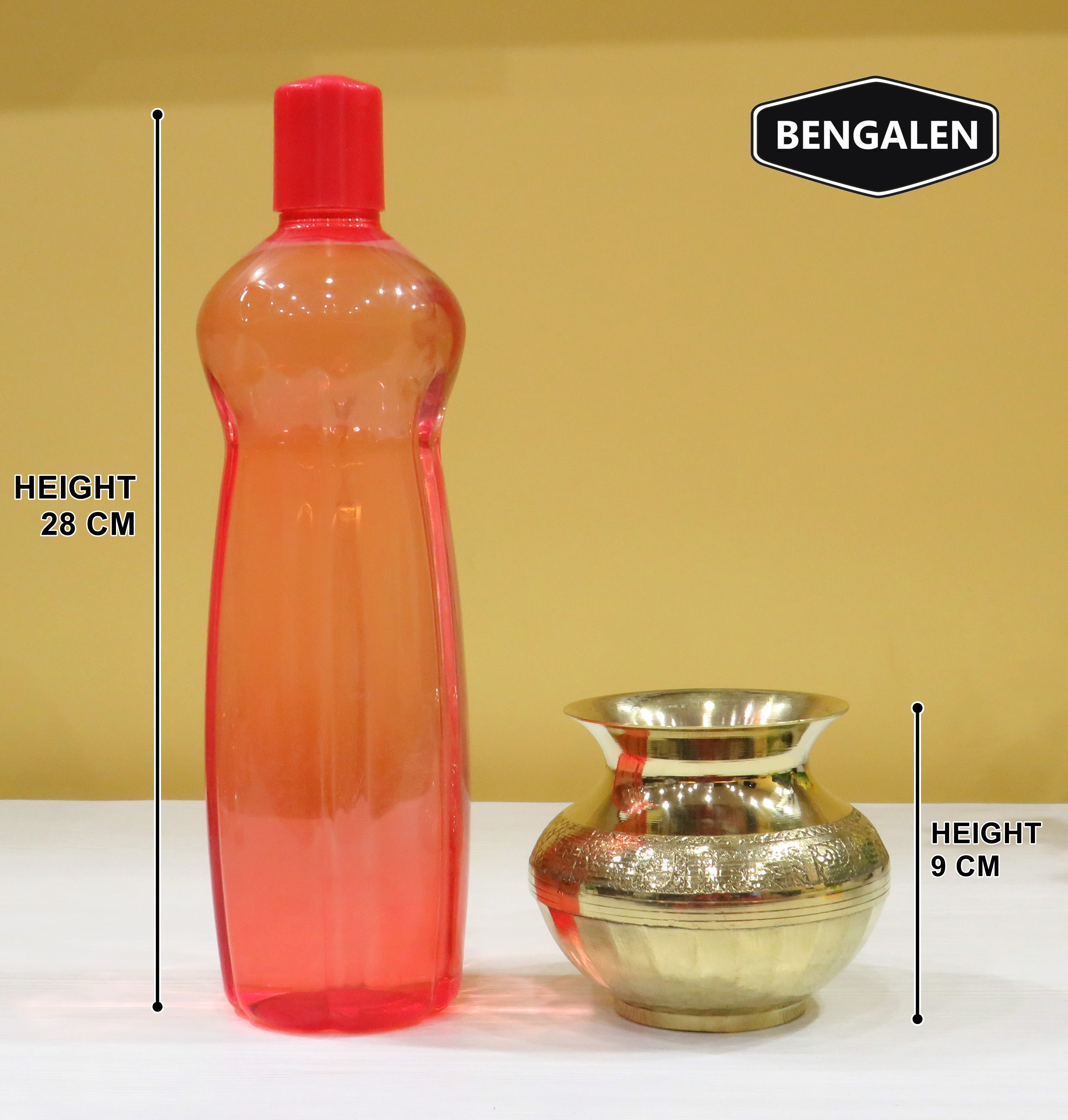 BENGALEN Brass Kalash Lota Gadwa Pooja Articles for Home Temple Decorative Puja Items for Poojan Purpose Return Gift