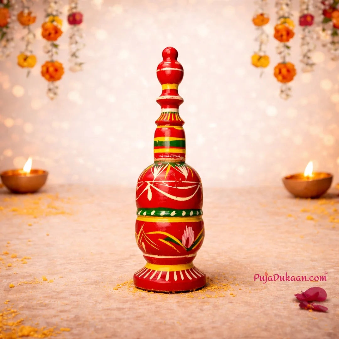 Gach Kouto M 6.5 inch Gachkouto Sindoor Box for Bengali Wedding and Pooja