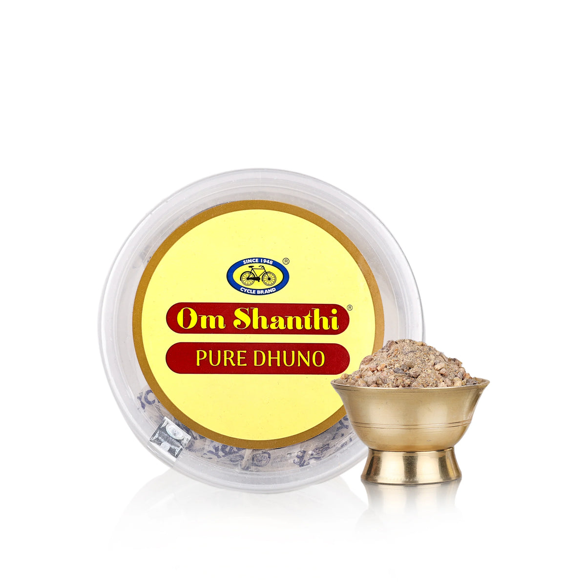 Om Santi Dhuno Ideal for Daily Puja, Festive Occasions & Special Ceremonies, Dhuno Powder for Pooja