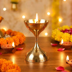 Nanda Deep Brass Diya Lamp