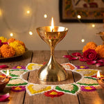 Nanda Deep Brass Diya Lamp