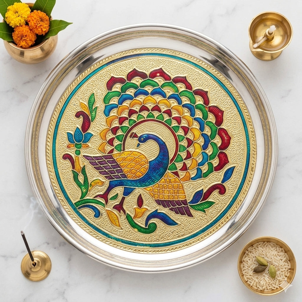 Plate Meena 12" Multi