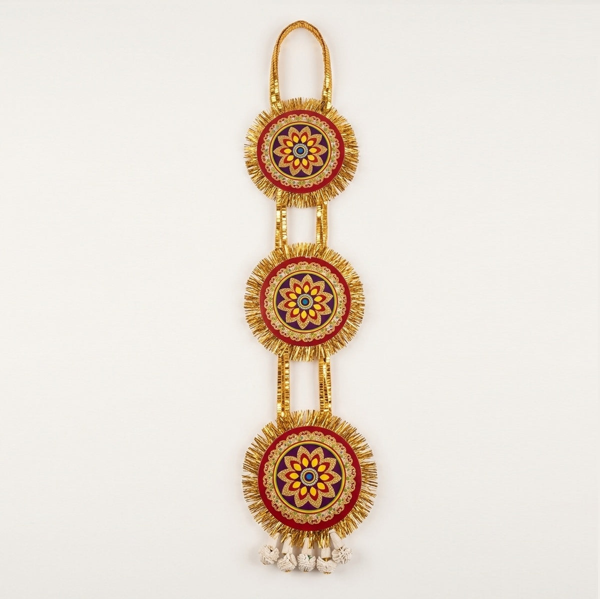 Chandmala Zari 1 Small Chand Mala for Puja, Accessory to Hang from The Deity's Hands