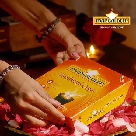 Mangaldeep Pure & Natural Rich Aroma Sambrani Cups