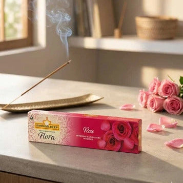 Mangaldeep Flora Rose Incense Sticks Refreshing and Long Lasting Aroma