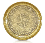 Bengalen Brass Pooja Plate Pure Pital Arti Thali Pooja Thali Set Traditional Handcrafted for Puja Ghar Home Office Mandir Diwali Weeding Return Gift Items