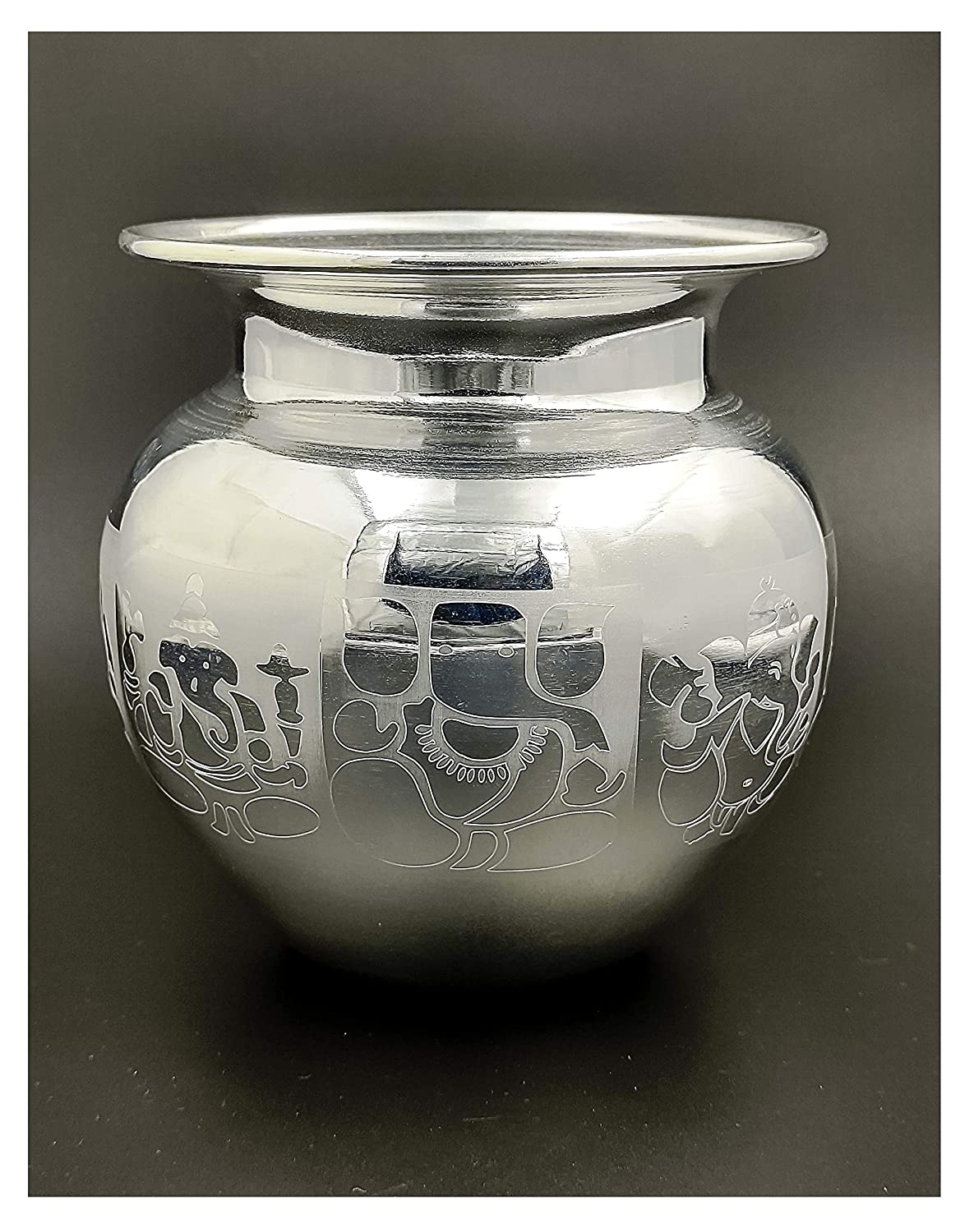 Bengalen Silver Plated Asthavinayak Pooja Kalash Lota Gadava Pooja Thali Set Puja Articles