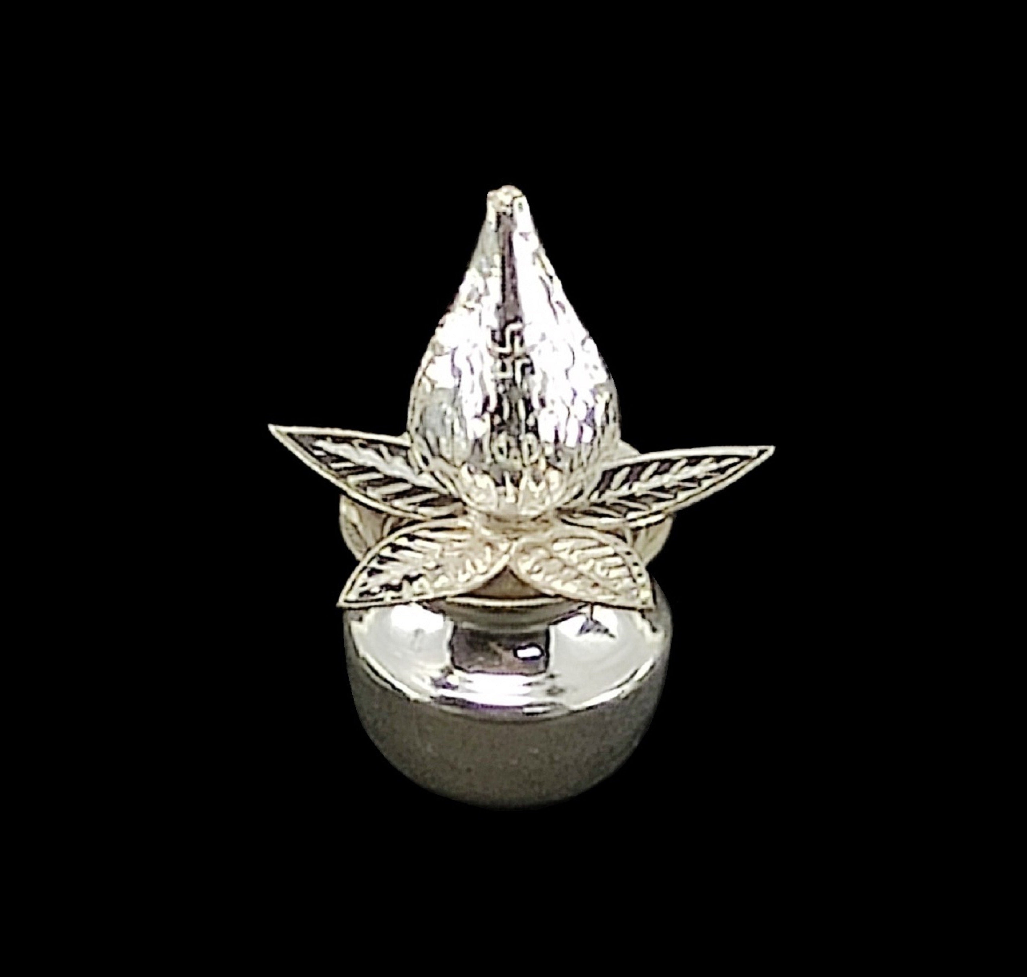 Bengalen Silver Plated Nariyal Lotti for Pooja Puja Decorative Gift Items for Home Mandir Office