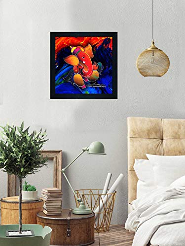 Nobility Ganesha Framed Painting - Wall Art Statue for gift, home decor, office