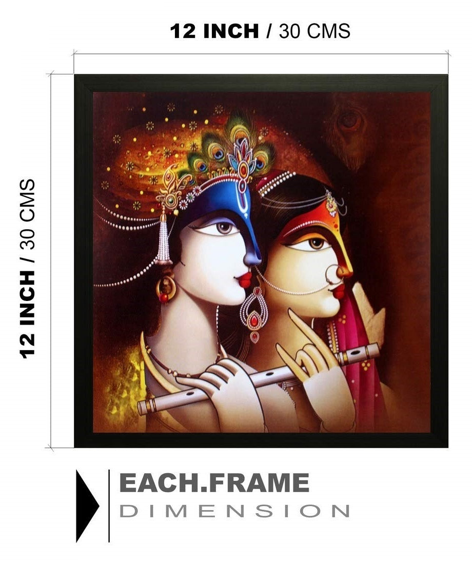 Nobility Radha Krishna Exclusive Framed Wall Art Painting