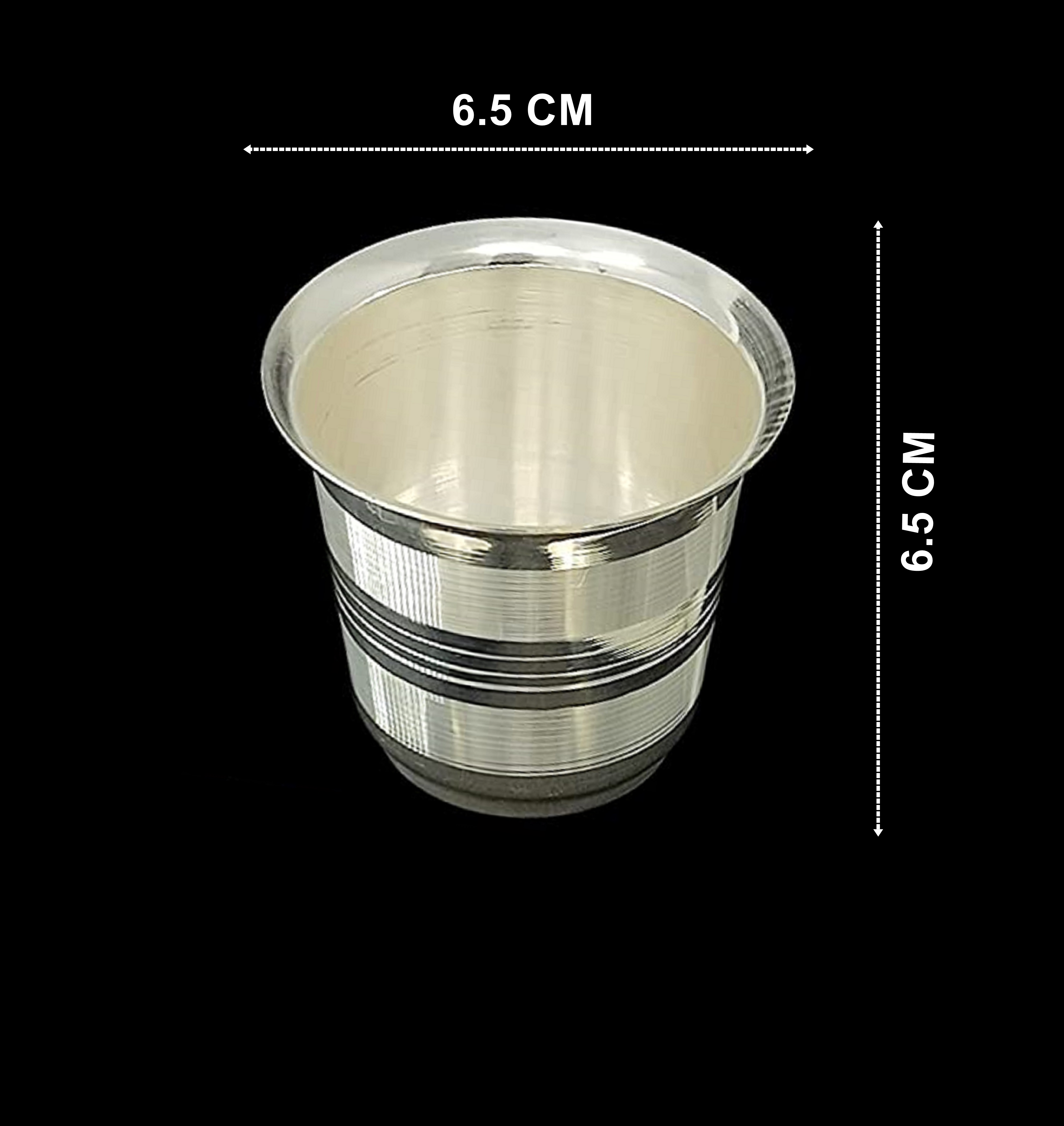 Bengalen Silver Plated Mayuri Glass for Home Temple, Pooja Article for Gift, Glass for Poojan Purpose, Decorative Glass for Housewarming
